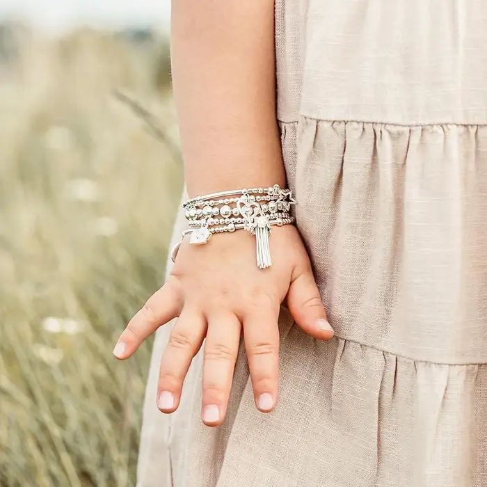 Childrens Sparkle Ball Tassel bracelet2