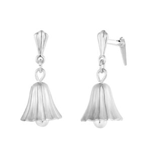 andralok bell drop earrings in sterling silver