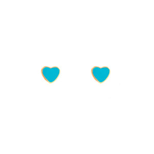 Blue Heart Flatback Stud G4 SB 6135 Y BLUE 0 1