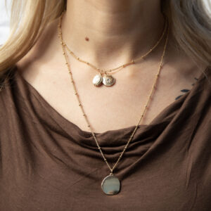 Gold Plated Double Layered Necklace 3