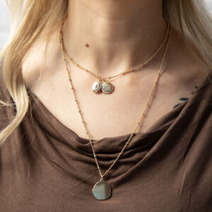 Gold Plated Double Layered Necklace