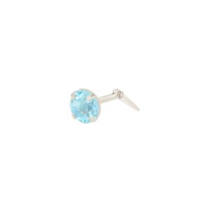 Sterling Silver Light Blue nose stud