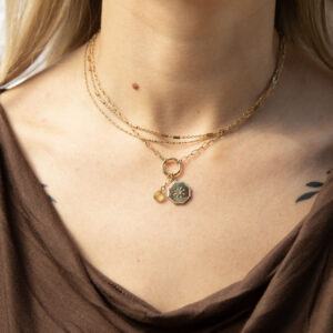 Plated Dainty Triple Layered Necklace 2