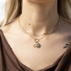 Plated Dainty Triple Layered Necklace