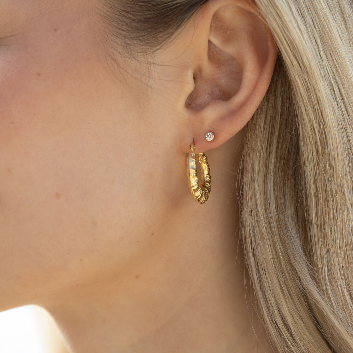Pretty fancy creole hoop earrings