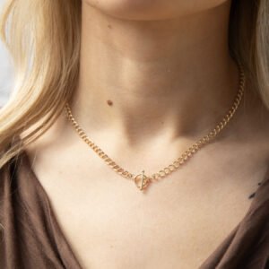 Rolled Gold T Bar Chain