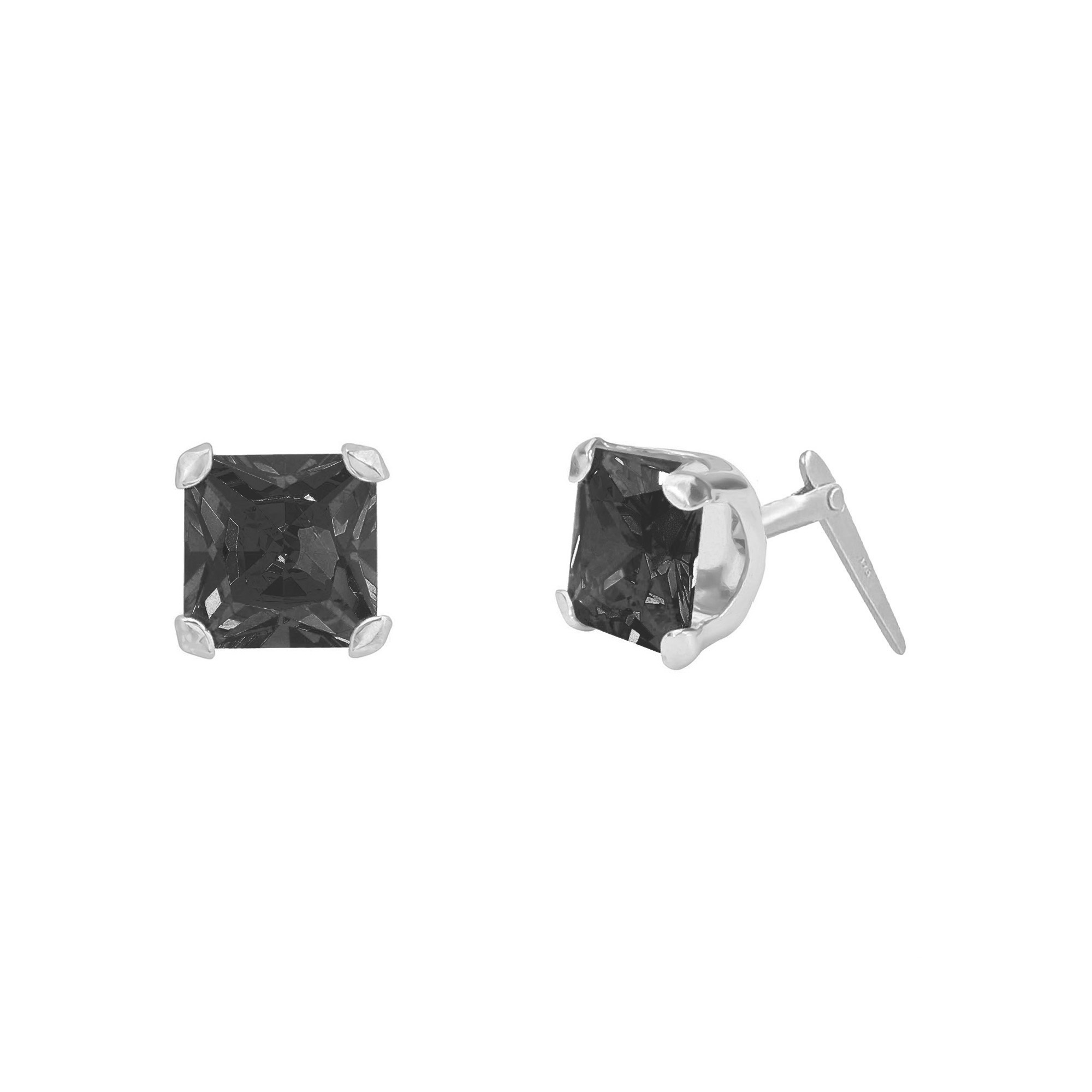 side view Andralok stud earrings showing back fitting