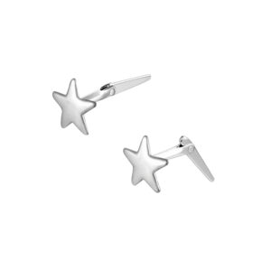 silver 5mm star studs shown side-on with Andralok hinge fitting detail