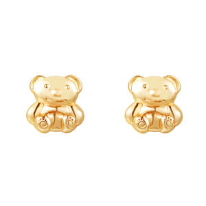 gold koala stud earrings in 9ct Yellow Gold shown as a front-facing pair