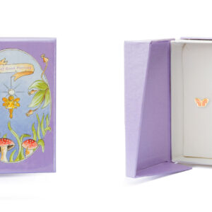 butterfly stud earrings presented in fairy gift box
