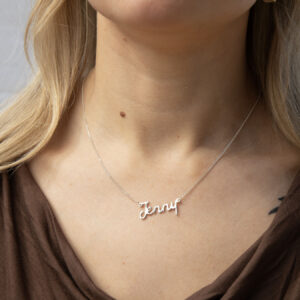 Sterling Silver Personalised Name Necklace 2