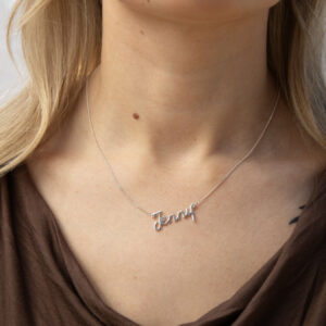 Sterling Silver Personalised Name Necklace