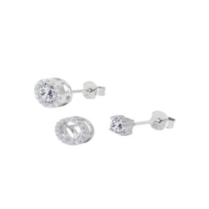 V1 SF 0038 SS CZW 0 MAIN EARRINGHALO WITHANDWITHOUT