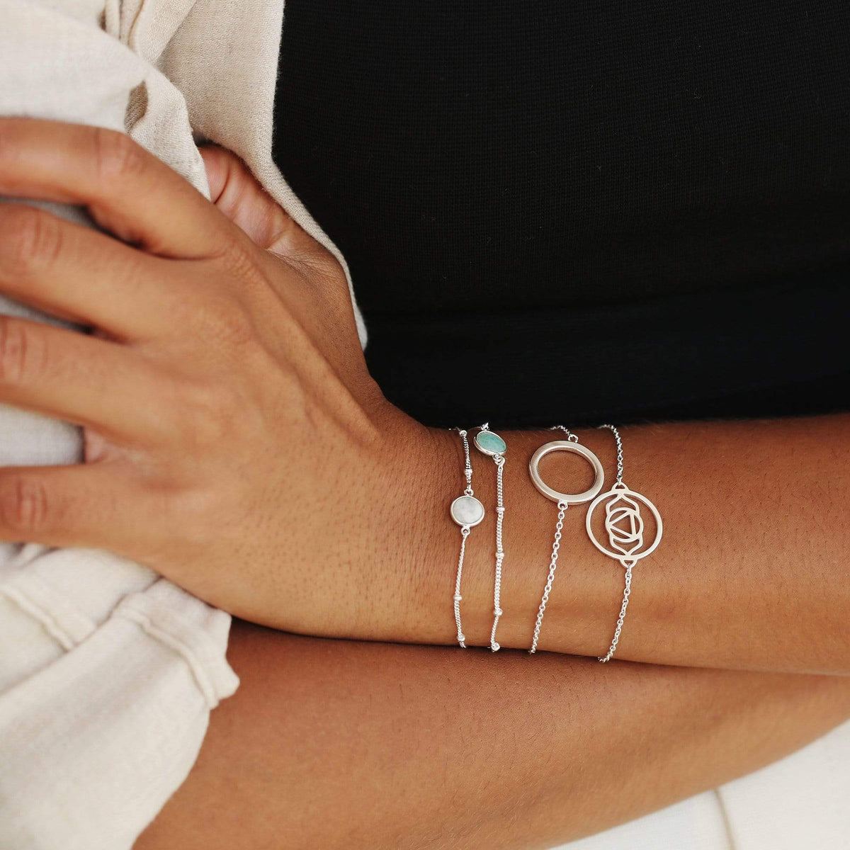 amazonite healing stone bobble bracelet silver bracelets daisy london jewellery 28367321333899 1200x1200