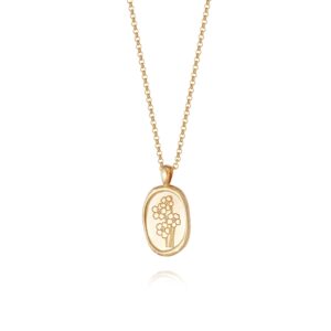 daisy london 18ct gold plate forget me not necklace p4872 61107 zoom