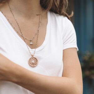 emozioni cleopatra rose gold plated coin 33mm p1890 6196 image