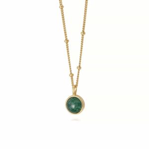 green aventurine healing stone necklace 18ct gold plate necklaces daisy london jewellery 28374550741131 2000x