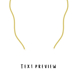 9ct personalised name necklace