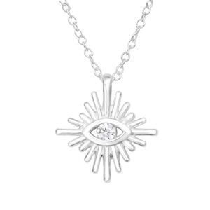 Evil eye star pendant