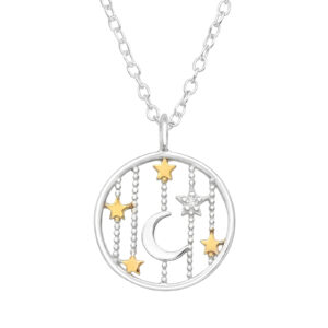 Silver Celestial CZ Pendant