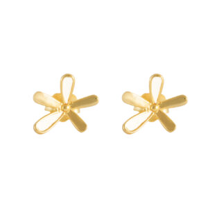 Abstract Flower Stud Earrings