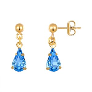 Teardrop Crystal Ball Stud by Square Pear Jewellery